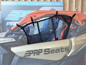 Can-Am Maverick X3 Window Net Set - Left + Right - PRP Seats - Mesh - `17-`22